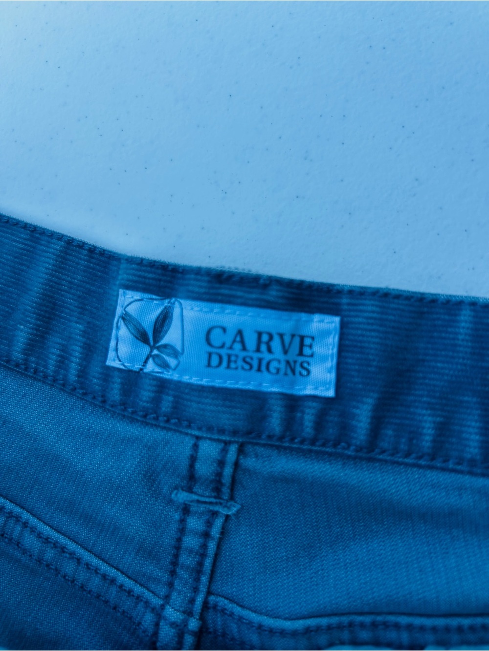 Carve Designs Slate Blue Cutoff cord Shorts - Picture 3 of 11